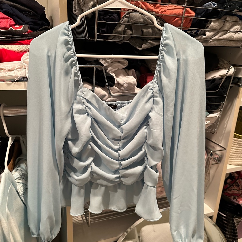 Blue Longsleeve Top